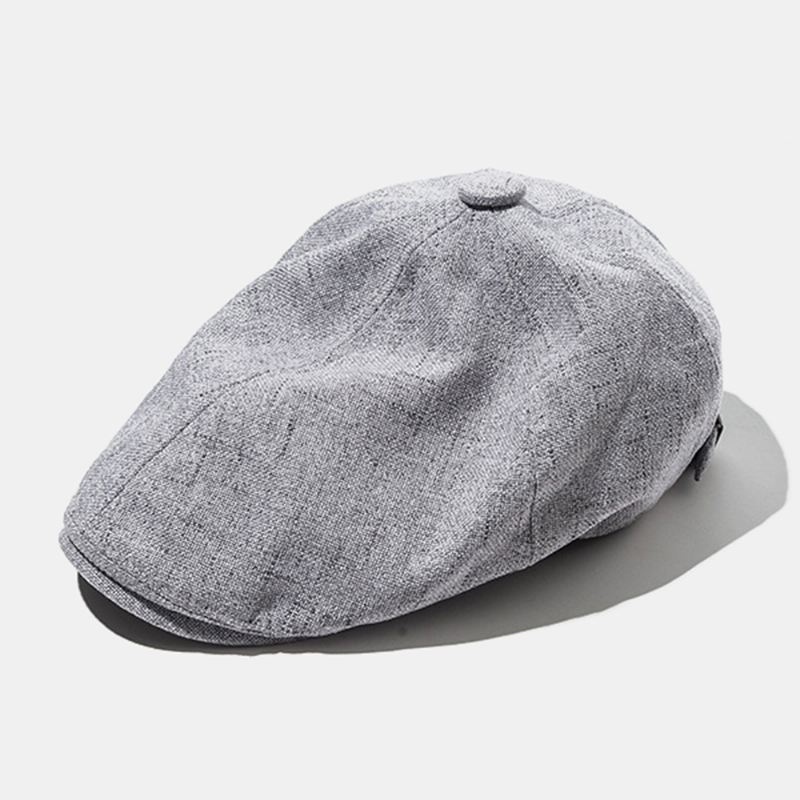 Udendørs Linned Tynde Baret Caps Litterær Fremad Hat