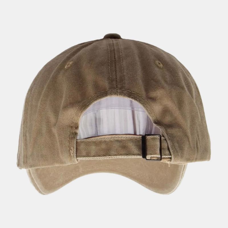 Unisex Bogstav Blomstermønster Twill Kasket Casual Vildvasket Justerbar Baseballkasket