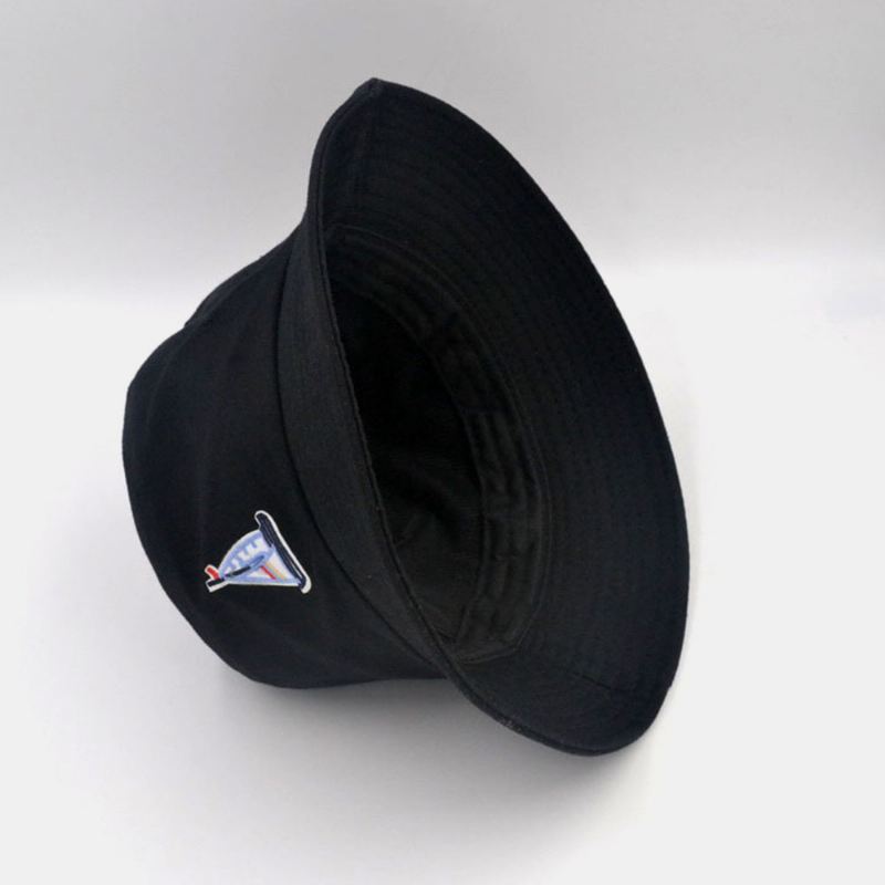 Unisex Bomuldssejlbådsmønster Justerbar Casual Sunshade Bucket Hat