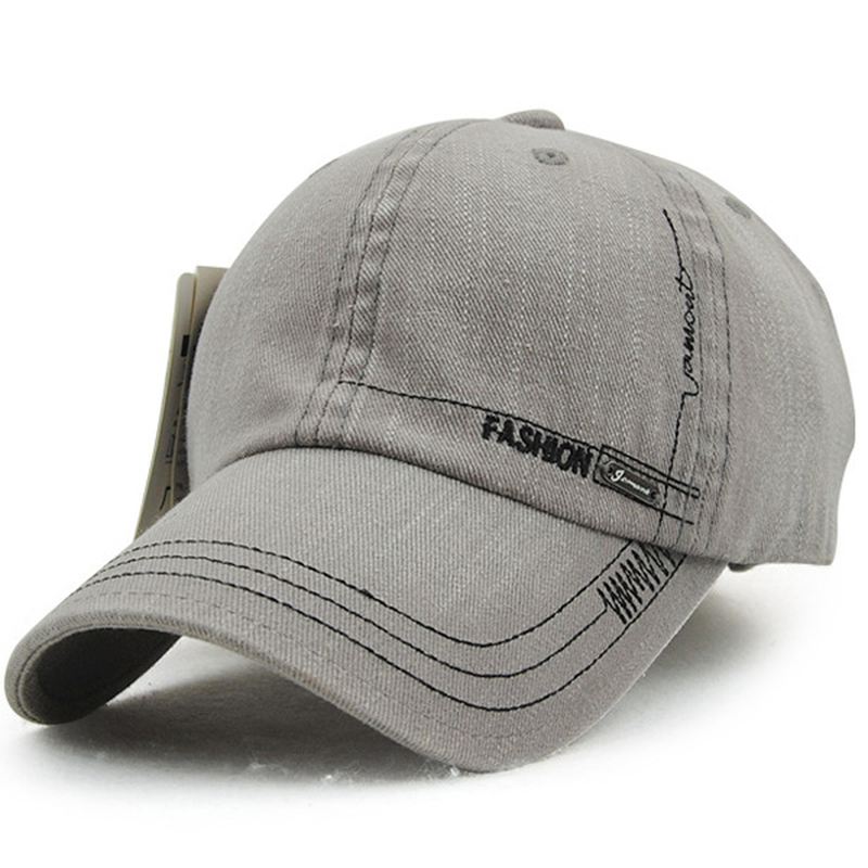 Unisex Bomuldsvasket Denim Baseballkasket Vintage Justerbar Golf-snapback-hat