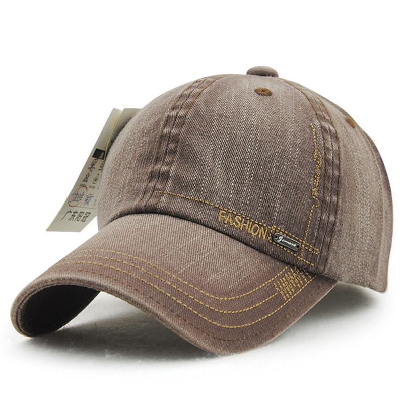 Unisex Bomuldsvasket Denim Baseballkasket Vintage Justerbar Golf-snapback-hat