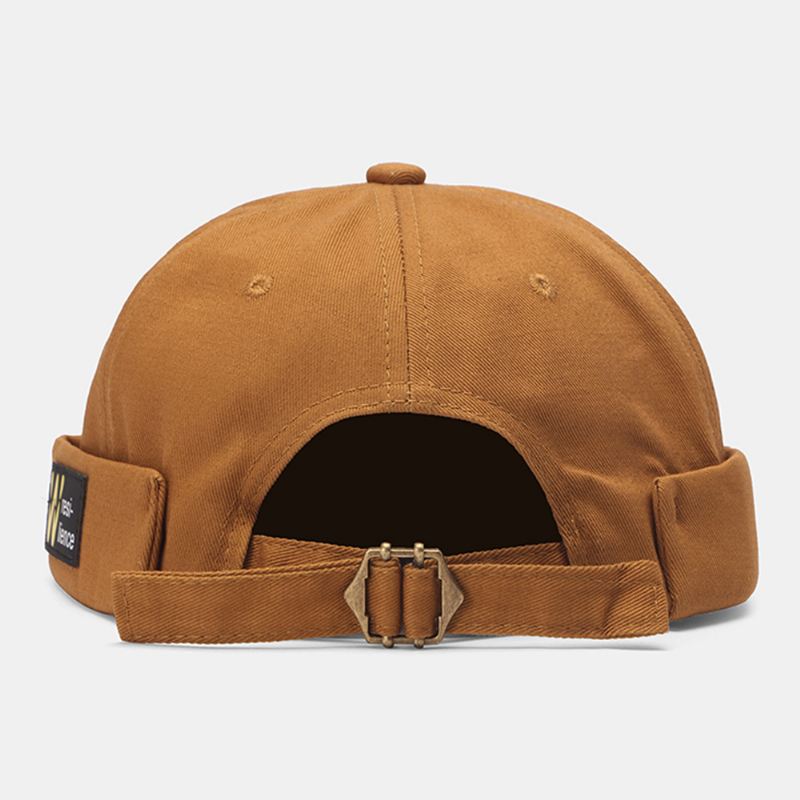 Unisex Brevlabel Patch Justerbar Udlejer Kasket Hip Hop Sport Solsejl Skyggeløs Beanie Skull Cap