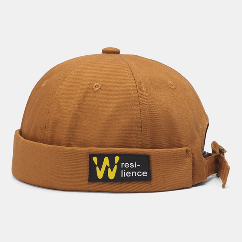 Unisex Brevlabel Patch Justerbar Udlejer Kasket Hip Hop Sport Solsejl Skyggeløs Beanie Skull Cap