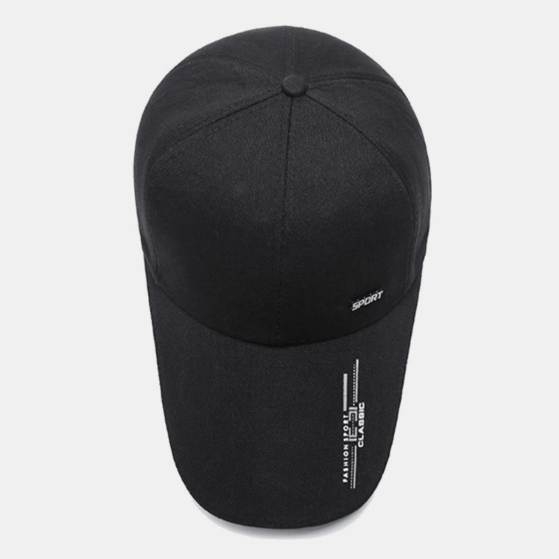 Unisex Casual Canvas Forlæng Rand Taske Rand Baseball Cap Udendørs Cykling Fiskeri Solsejl Justerbar Hat