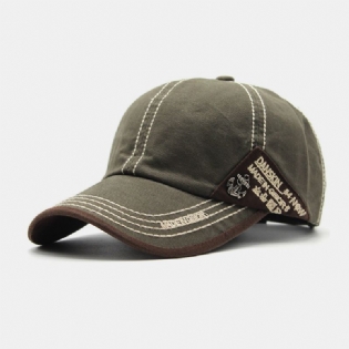 Unisex Metalbåd Anker Baseballhatte Brevbroderi Udendørs Solcreme Ivy Cap Stretch Fit Cap