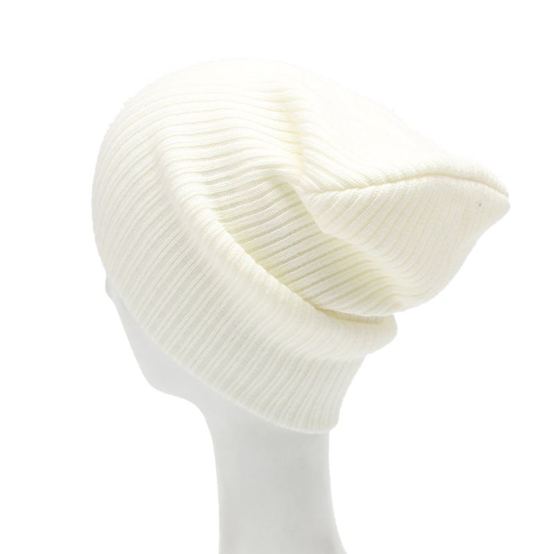 Vinter Casual Strikket Varm Skullies Beanies Hatte Høj Elastisk Mænd Kvinder Hat