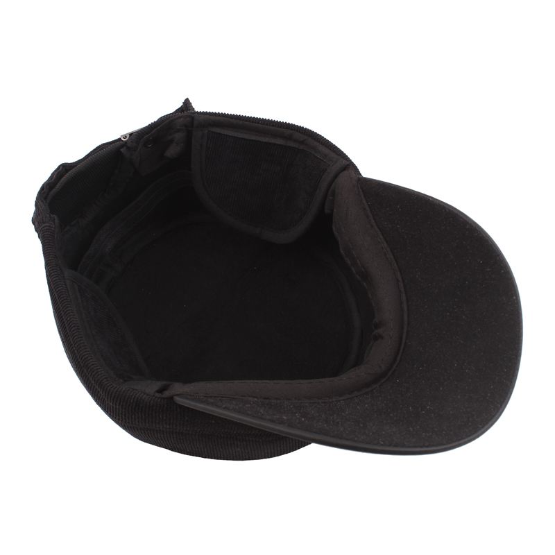 Vinter Vintage Corduroy Thicken Øreværn Militær Style Hat Udendørs Ski Kadet Army Cap