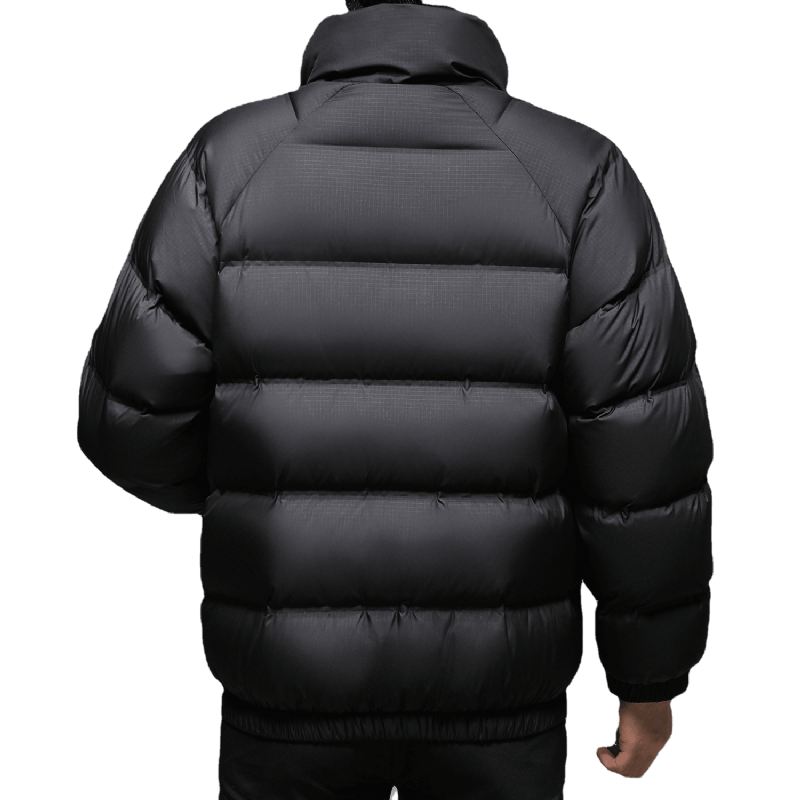 Mænds Polyester Løs Ensfarvet Kort Jakke