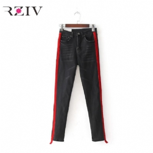 Casual Stretch Denim Sorte Jeans Og Skinny Jeans