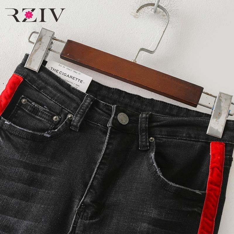 Casual Stretch Denim Sorte Jeans Og Skinny Jeans