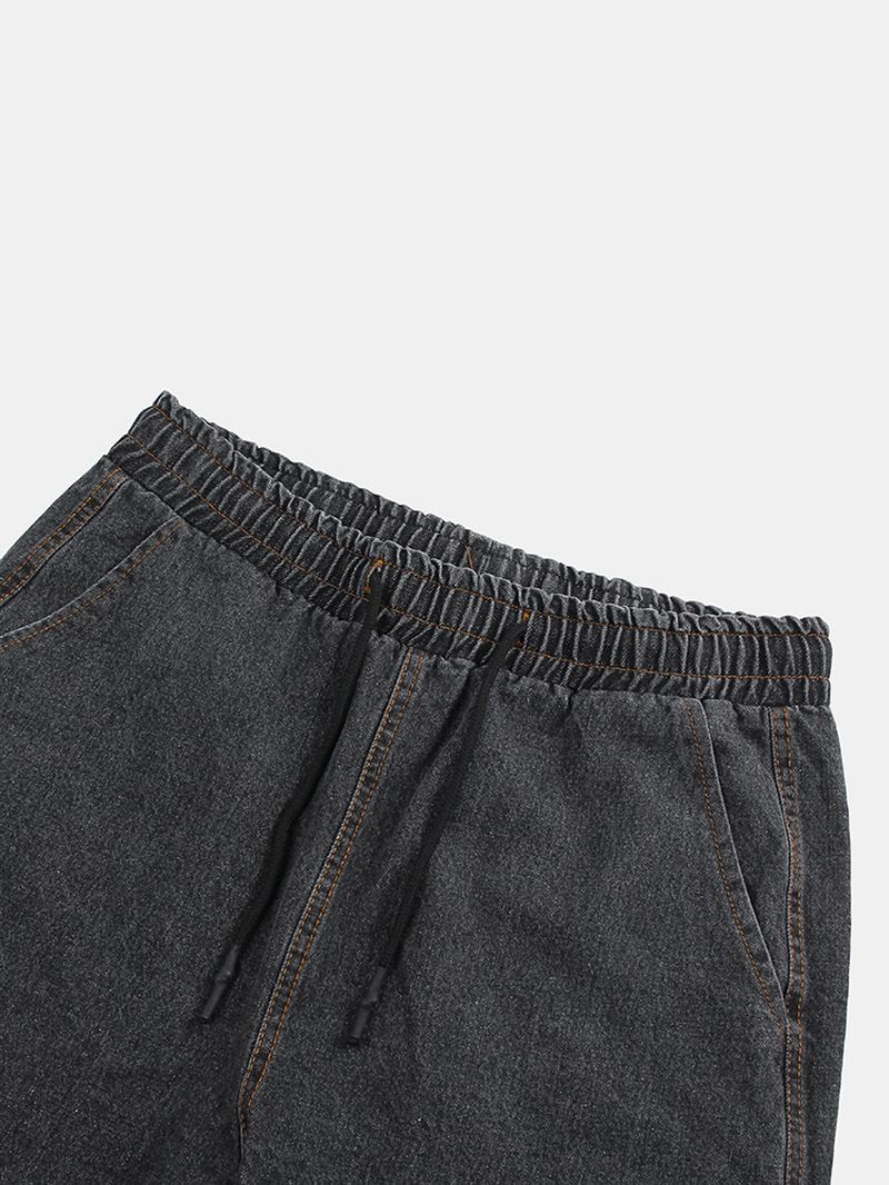 Herre Bomuld Vintage Loose Fit Tykke Casual Harem Bukser