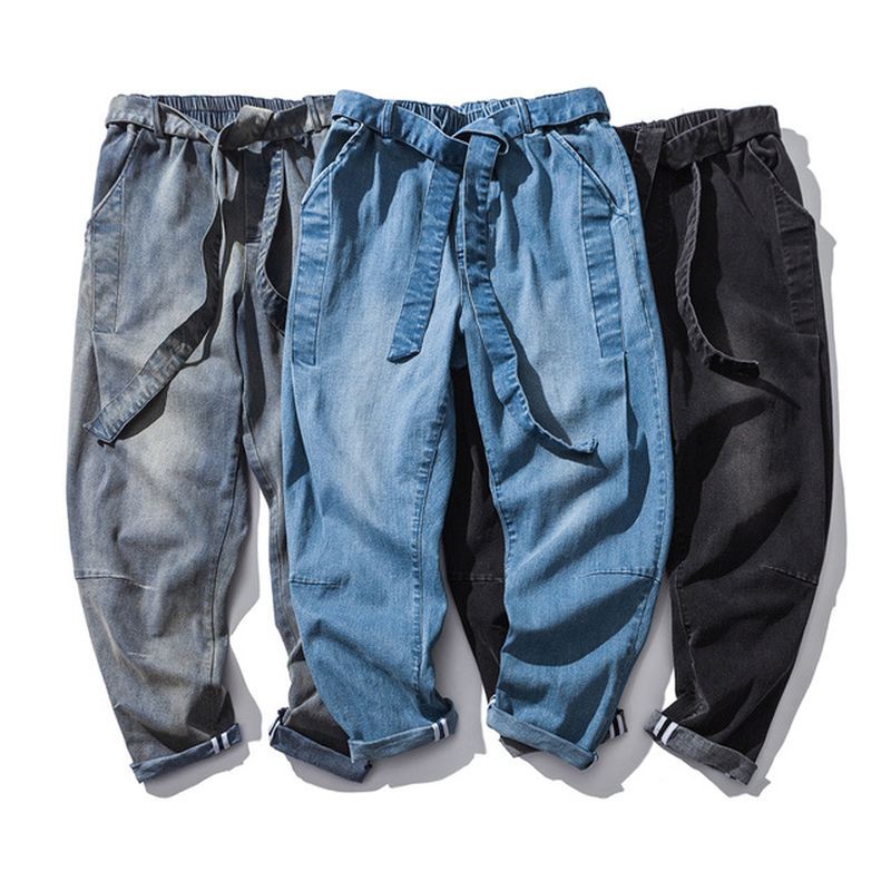 Herre Denim Bukser Large Size Bukser Ungdom