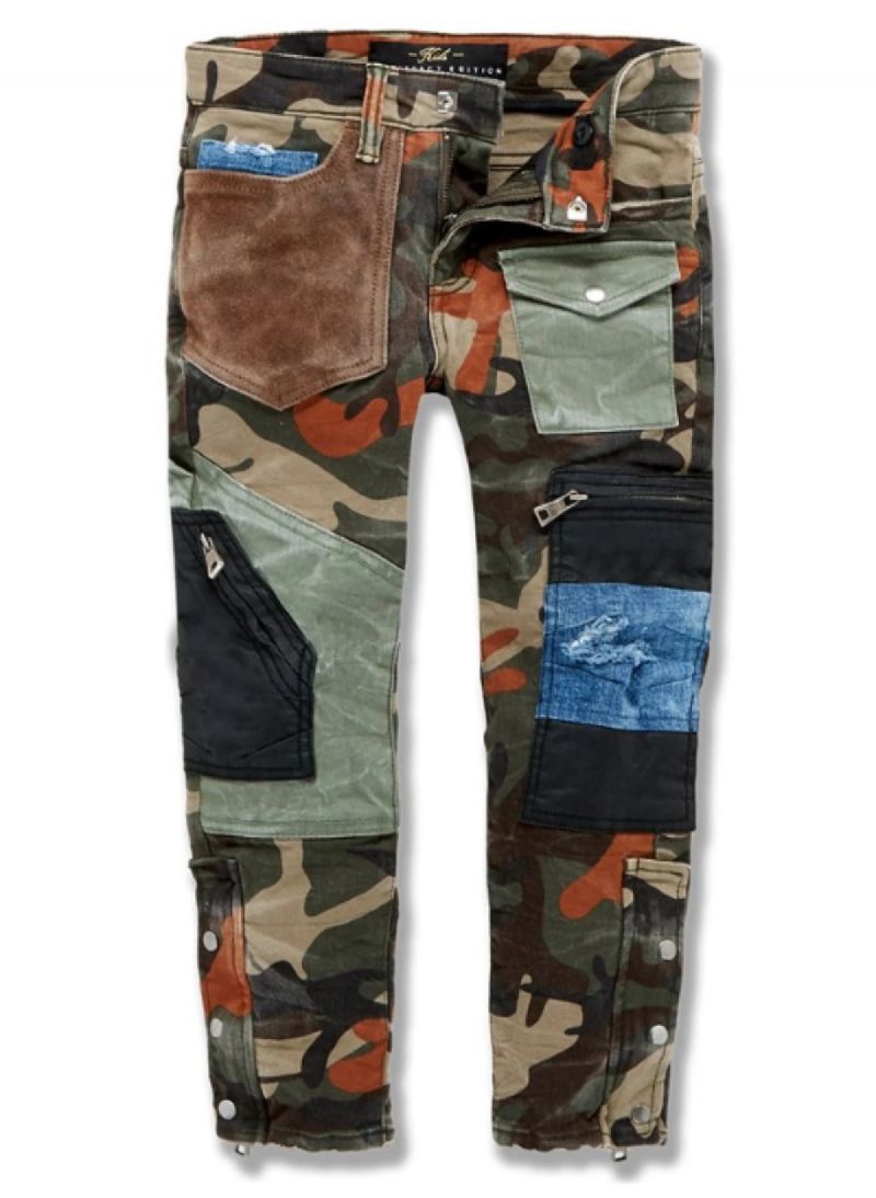 Herre Jeans Med Lige Ben Og Slim Fit Med Knaphul