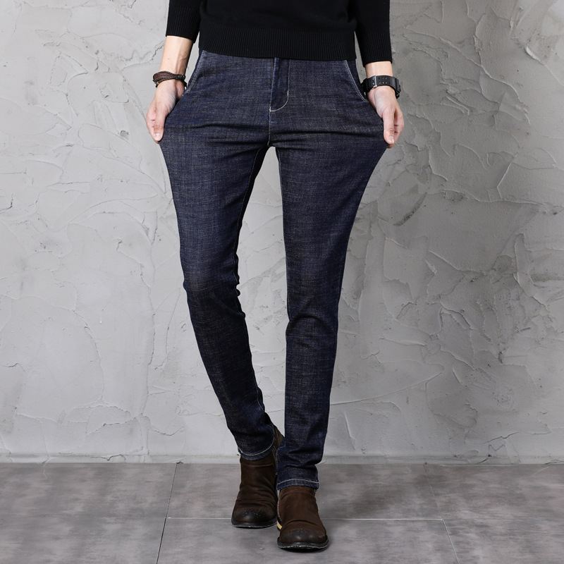 Mænd Feet Slim Jeans Ungdom Casual Bukser Elastiske Bukser