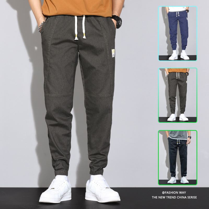 Mænds Jeans Plus Fedt Plus Størrelse Flotte Omringede Afslappede Lange Bukser