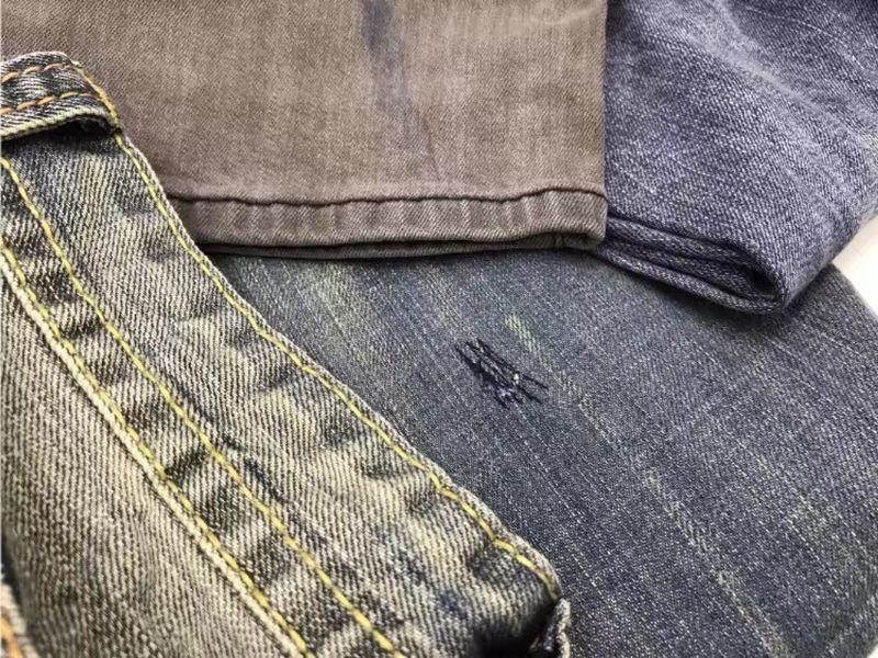 Mikro-defekte Jeans Ren Bomuld Vasket Stor Størrelse Herrebukser