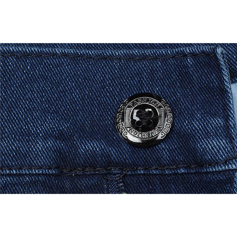Sommer Tynde Business Casual Elastiske Jeans Med Lige Ben