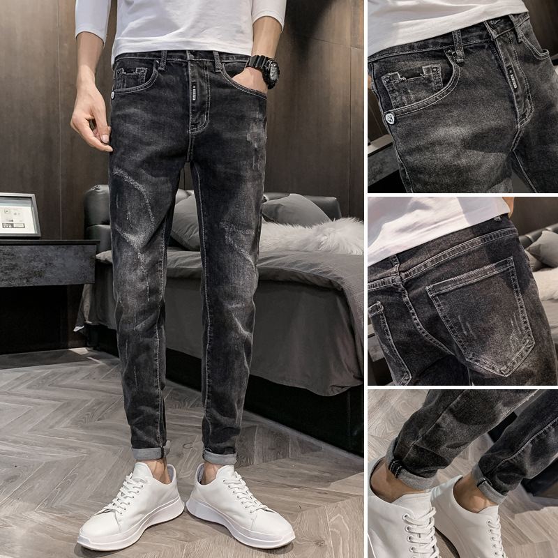 Stretch Slim Casual Bukser Med Små Fødder