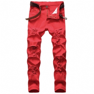 Trendy Mode Stretch Jeans Store Rippede Bukser