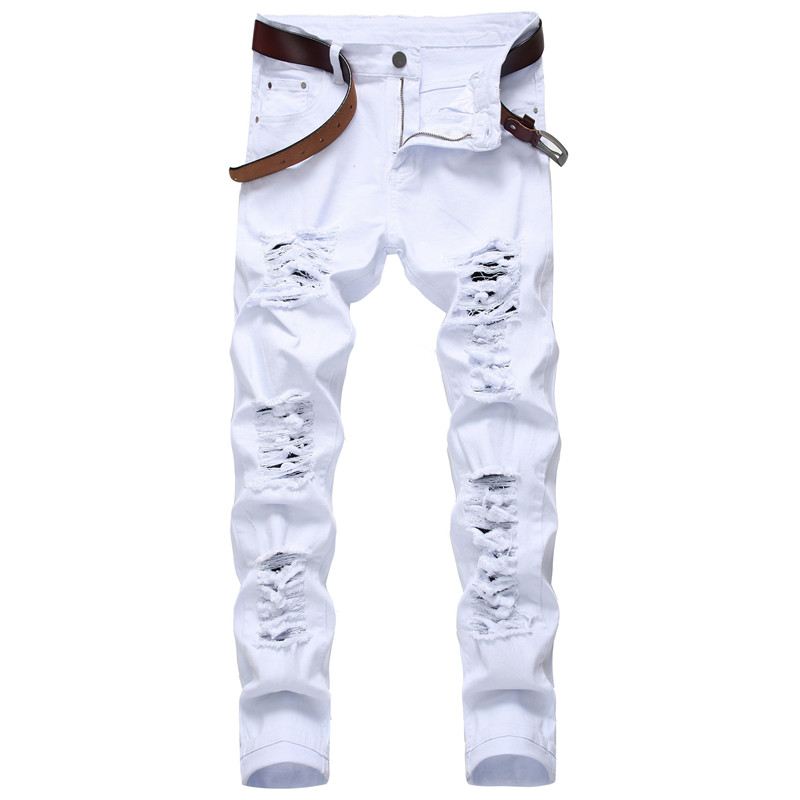 Trendy Mode Stretch Jeans Store Rippede Bukser