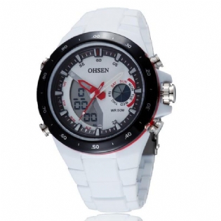 Digital Analog Alarm Stopur Herre Sport Watch