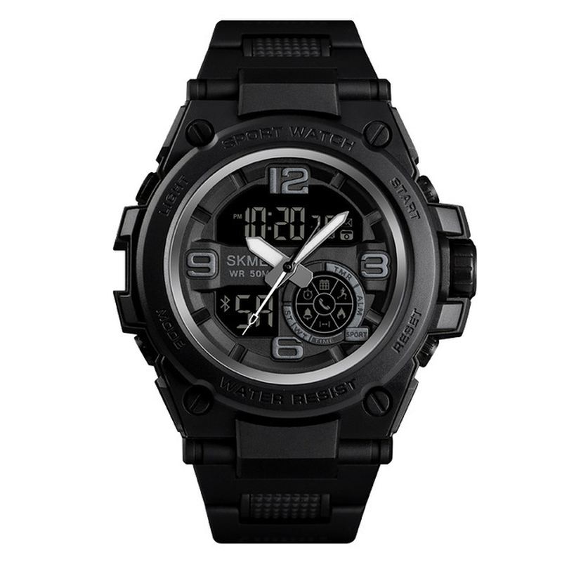 Distance Call Message Reminder 5atm Remote Camera Luminous Dual Display Digital Watch Smart Watch