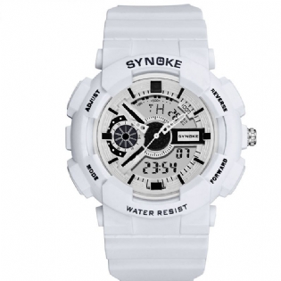 Dobbelt Display Bevægelse Lysende Alarm Kalender Sport Dual Display Digital Watch Herreur