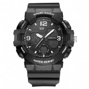 Moderigtigt Led Display Herre Armbåndsur 5atm Vandtæt Sport Digital Watch