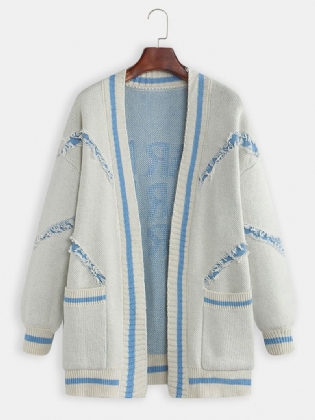 Kvinder Casual Loose Letter Med Tryk Sweater Cardigans