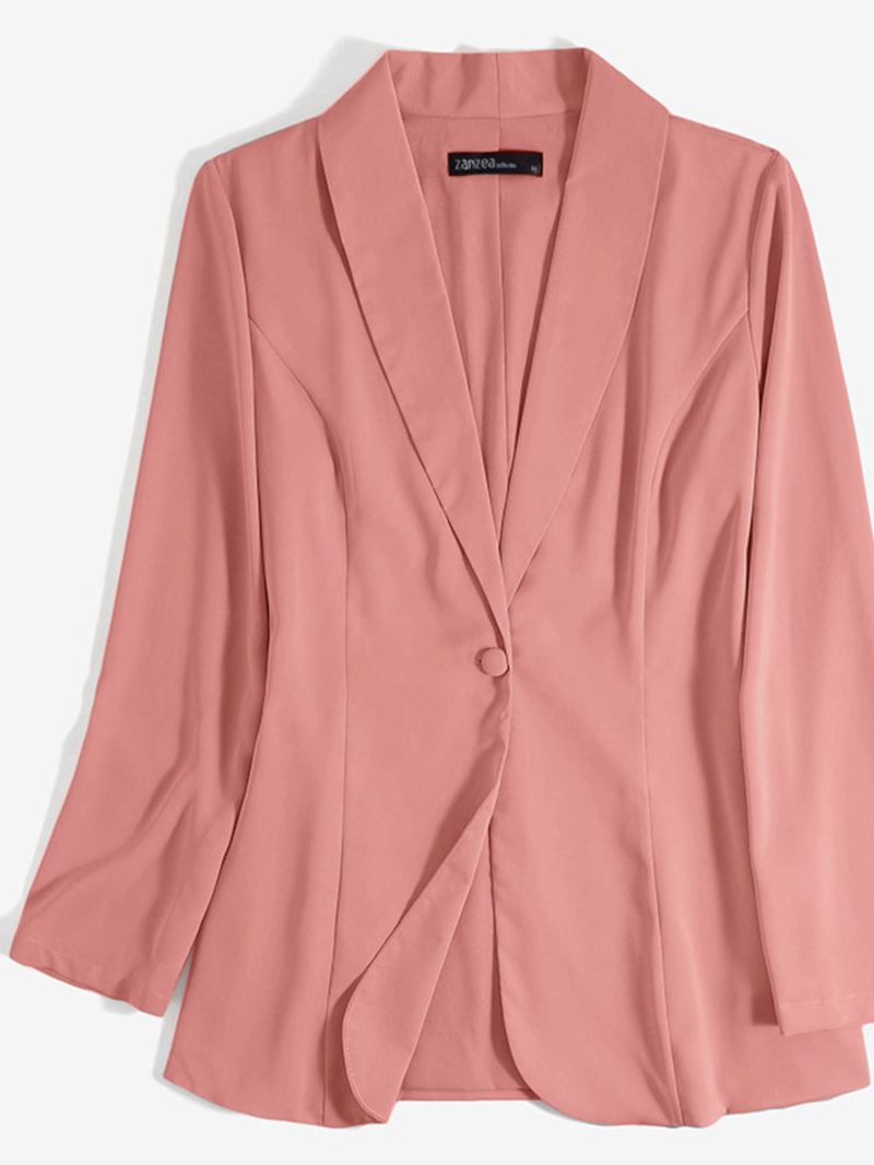 Kvinder Solid Koreansk Business Style Enkel V-hals Knap Cardigan
