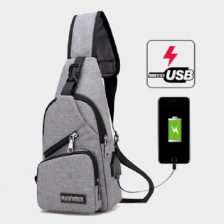 Casual Outdoor Travel Sling Bag Brysttaske