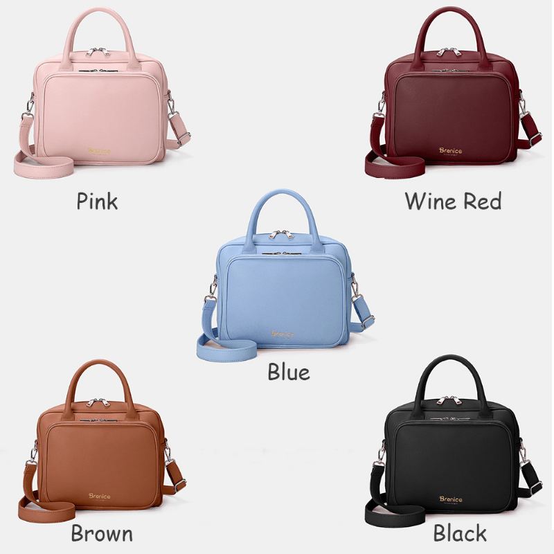 Dame Designer Rejse Bærbar Taske Solid Crossbody Taske