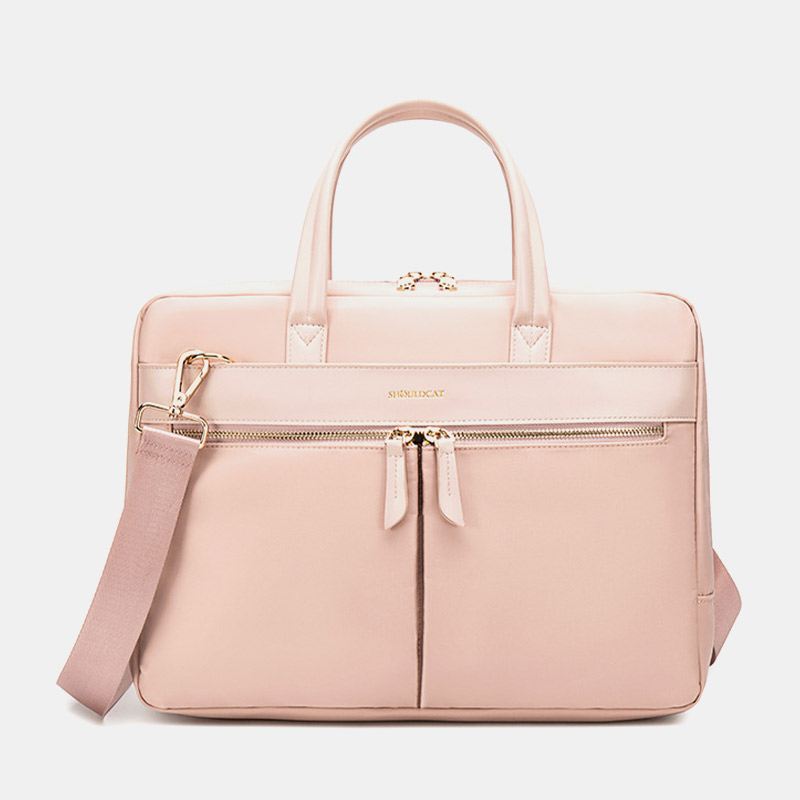Dame Enkel 13.3/14/15.6 Tommer Crossbody Taske Til Bærbar Computer Med Flere Rum Tyverisikring Letvægts Håndtaske