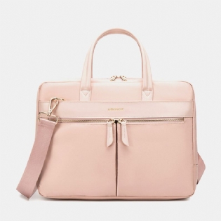 Dame Enkel 13.3/14/15.6 Tommer Crossbody Taske Til Bærbar Computer Med Flere Rum Tyverisikring Letvægts Håndtaske