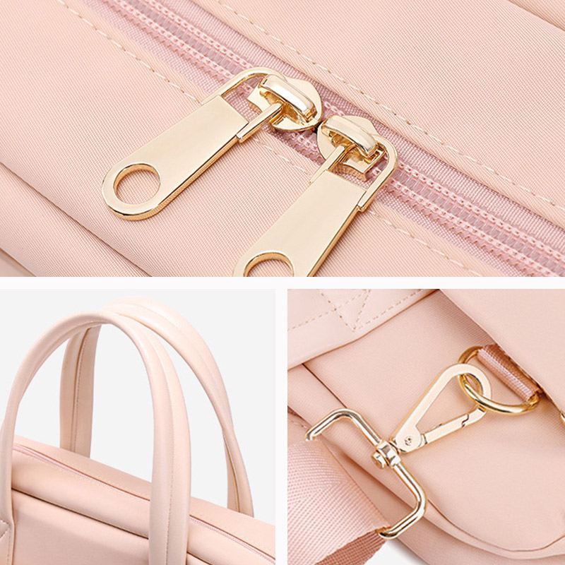 Dame Enkel 13.3/14/15.6 Tommer Crossbody Taske Til Bærbar Computer Med Flere Rum Tyverisikring Letvægts Håndtaske