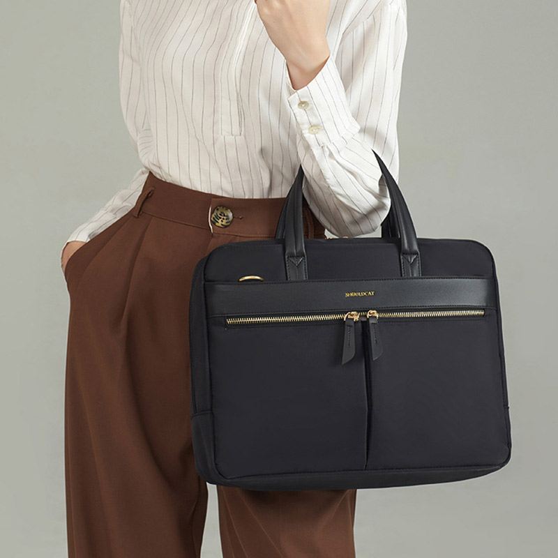 Dame Enkel 13.3/14/15.6 Tommer Crossbody Taske Til Bærbar Computer Med Flere Rum Tyverisikring Letvægts Håndtaske