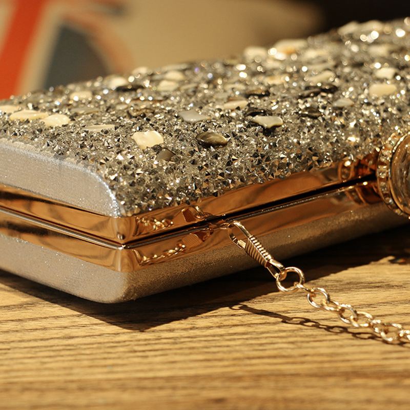 Kvindemode Crossody Bag Skuldertaske Sequ Glitter Håndtaske