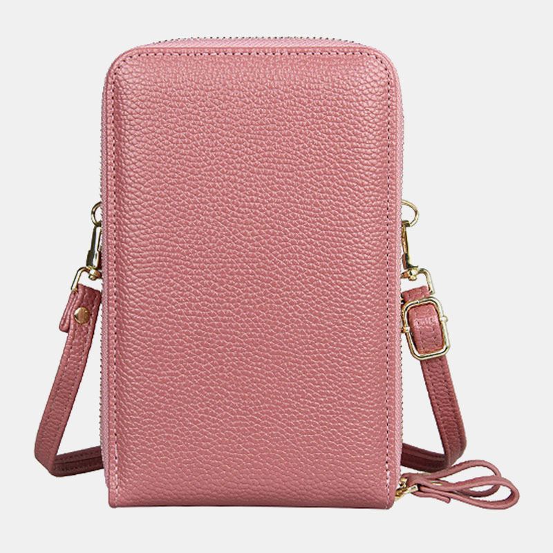 Kvinder 8 Kortpladser Solid Afslappet Telefontaske Crossbody-taske Skuldertaske