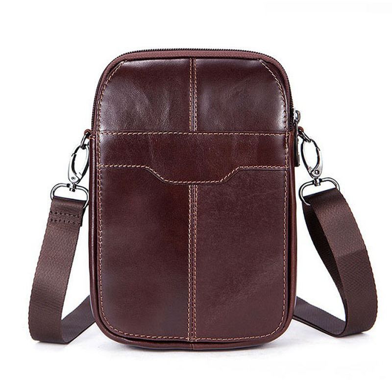 Kvinder Ægte Læder Casual Business Vintage Crossbody Taske