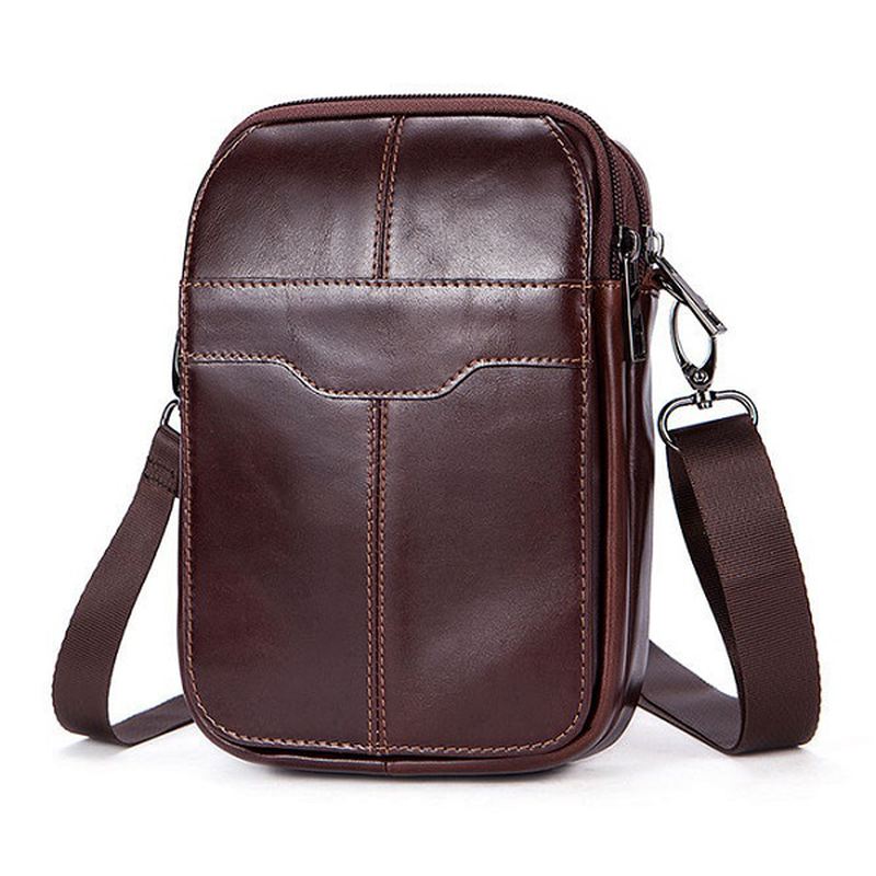 Kvinder Ægte Læder Casual Business Vintage Crossbody Taske