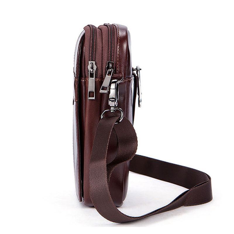 Kvinder Ægte Læder Casual Business Vintage Crossbody Taske