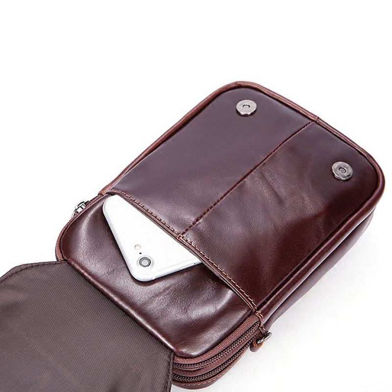 Kvinder Ægte Læder Casual Business Vintage Crossbody Taske