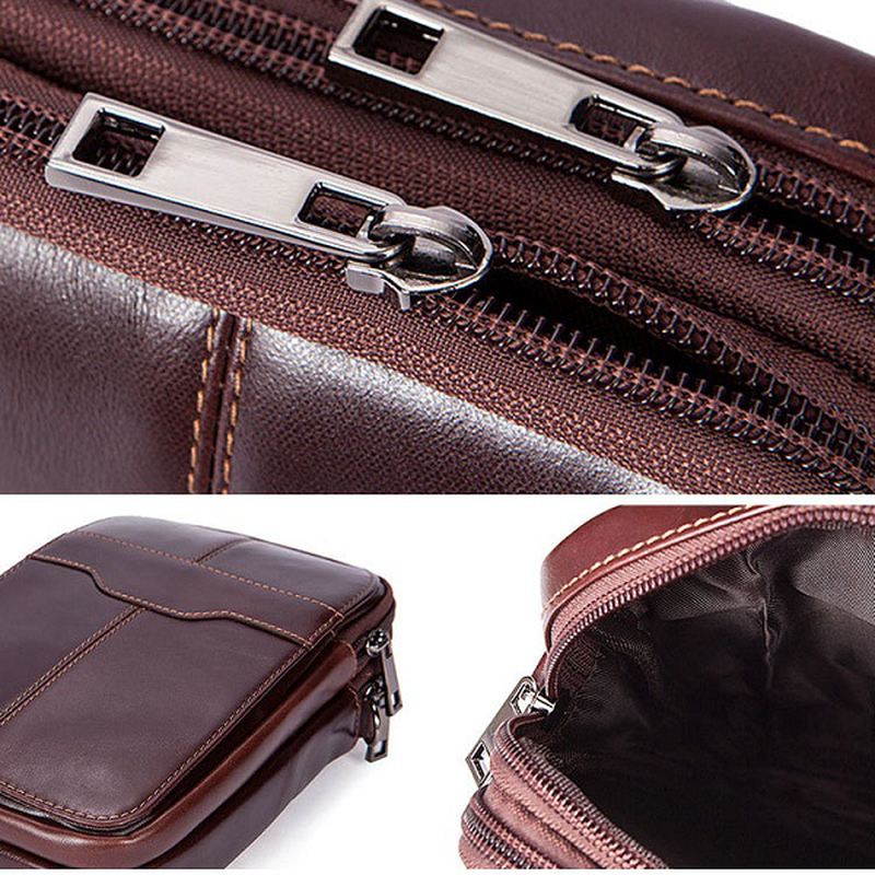 Kvinder Ægte Læder Casual Business Vintage Crossbody Taske
