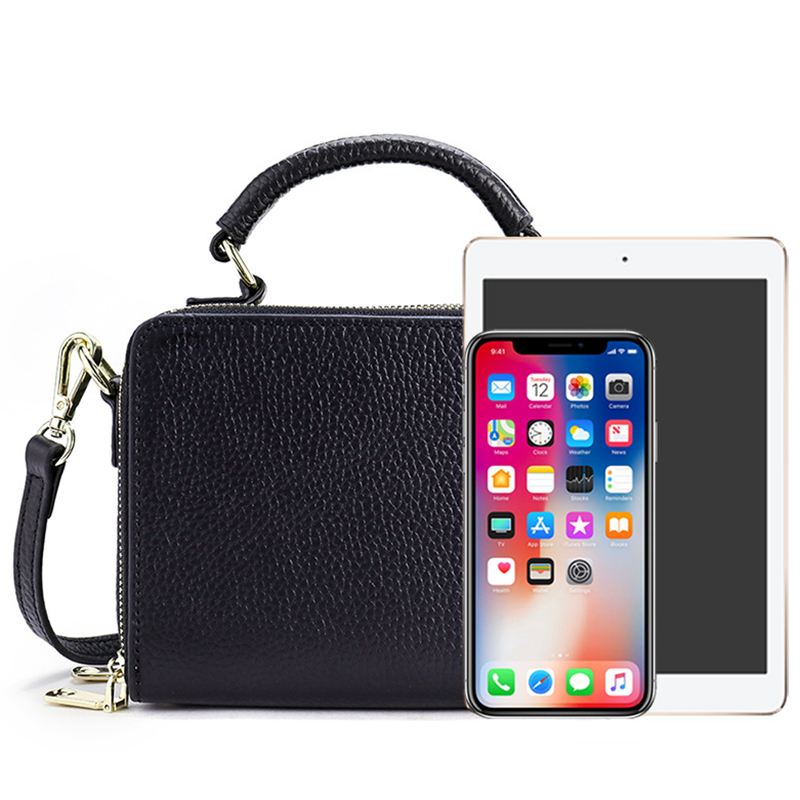 Kvinder Ægte Læder Med Stor Kapacitet Crossbody Taske Håndtaske