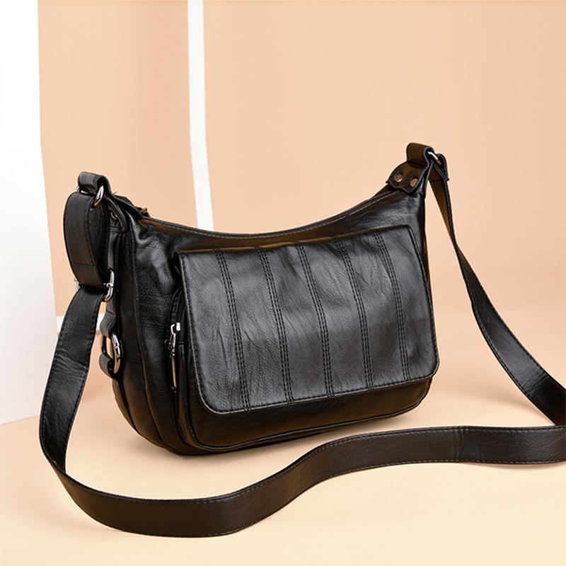 Kvinder Blødt Læder Fritid Crossbody Tasker Messenger Tasker