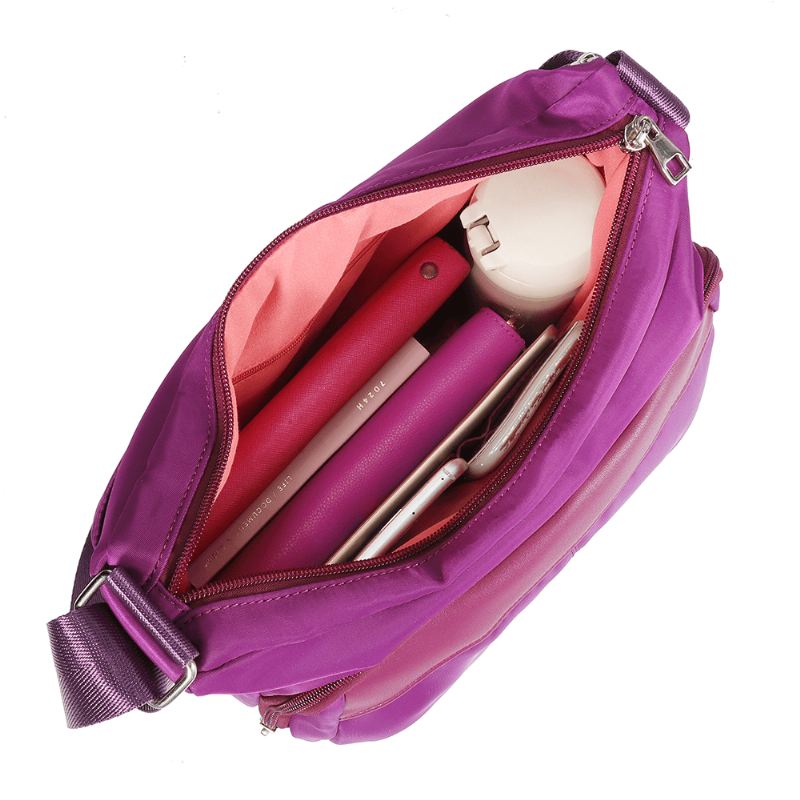 Kvinder Fritidsnylon Multifunktionel Skuldertaske Med Stor Kapacitet Crossbody-taske