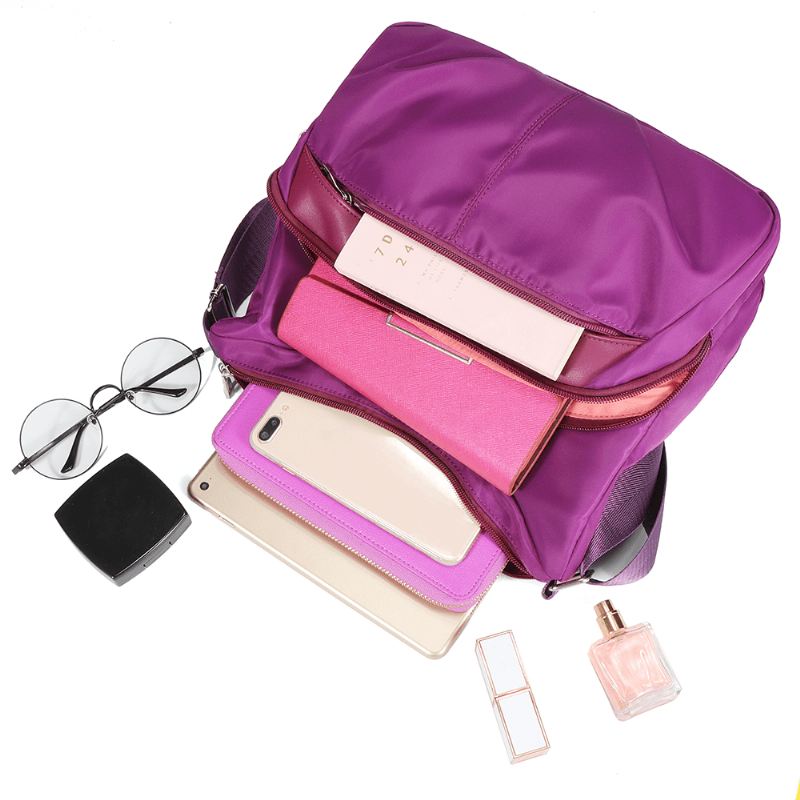 Kvinder Fritidsnylon Multifunktionel Skuldertaske Med Stor Kapacitet Crossbody-taske