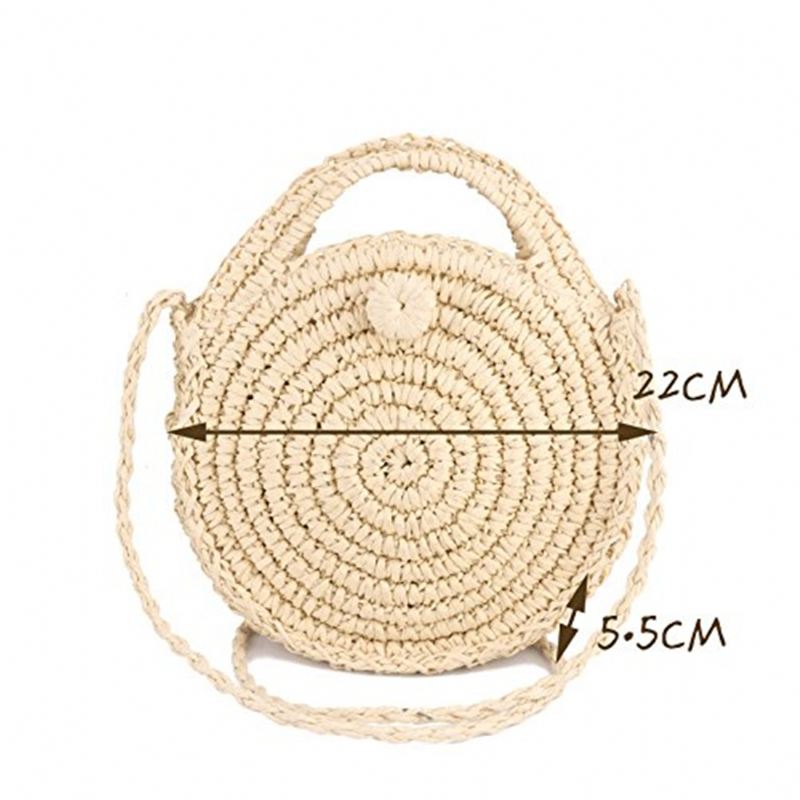 Kvinder Halm Kantine Light Crossbody Taske Telefon Taske Strandtasker