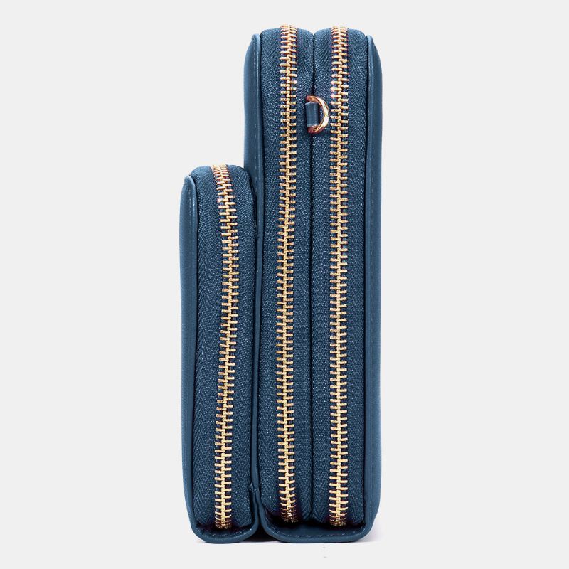 Kvinder Imiteret Læder Dame Mountain Treetop Med Tryk Taske 6.3 Tommer Telefontaske Crossbody Taske