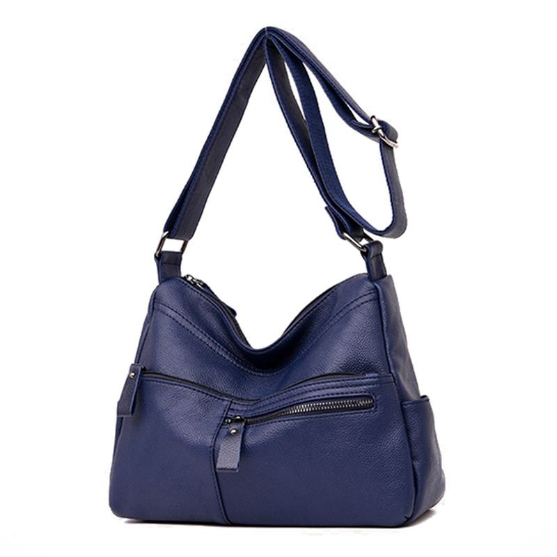 Kvinder Imiteret Læder Fritids Skuldertaske Crossbody Bag Skuldertaske